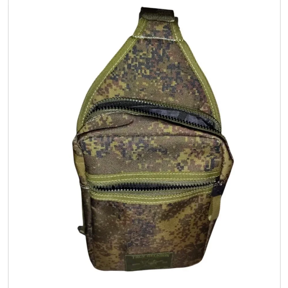 True Religion‎ Yeta Green Camo Skater Crossbody Sling Bag NWOT